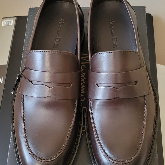Massimo Dutti - Brown Leather Penny Loafers - Size 6 - NEW / NWT - Dark Academia main image 9